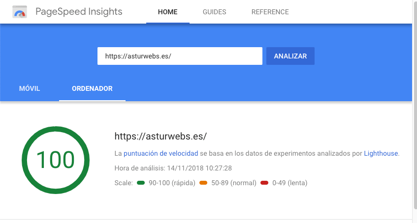 Nueva Interfaz PageSpeed Insights de Google